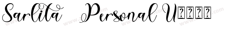 Sarlita   Personal U字体转换